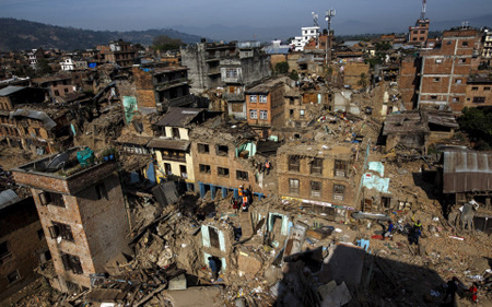 Nepal tan hoang sau trận động đất kinh hoàng năm 2015.